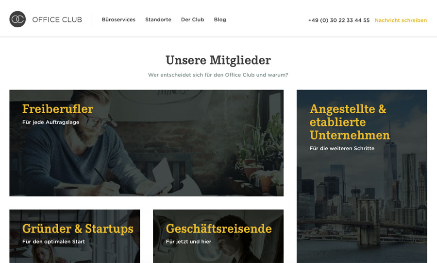 Neue Webseite des Office Club gelauncht